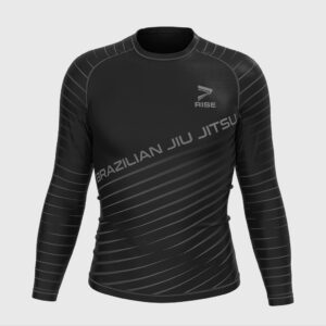 BLACK RANK BASIC BJJ GRAPPLING MEN RASH GUARD