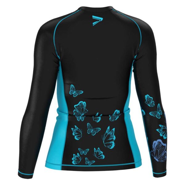 Butterfly Sublimated Women's Long Sleeve Compression Shirt