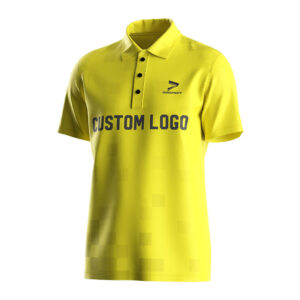 Men yellow Tennis Polo