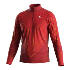 Red Quarter Zip Pullover
