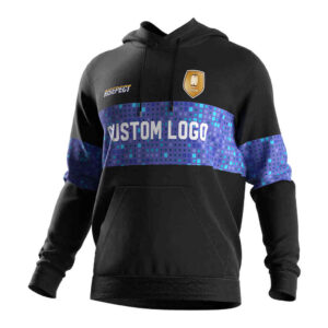 Rugby Black Dress Hoodie