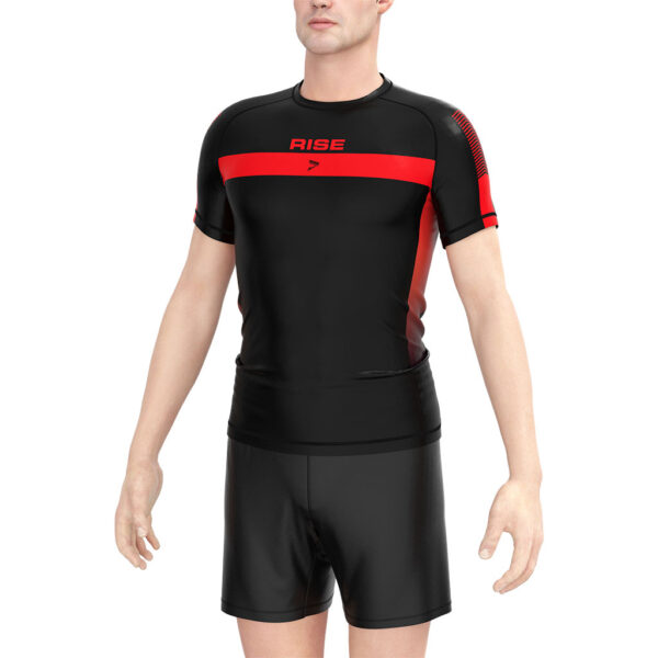 Rash Guard Shirt - Close-Up of Moisture-Wicking Fabric, Quick-Drying.